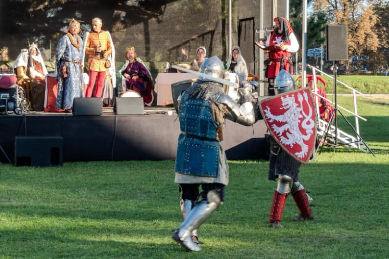 Rytířský souboj na Průvodu králů